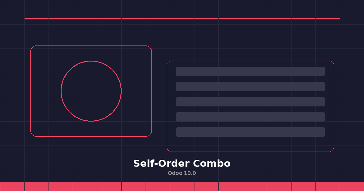 The Odoo POS self-order mobile interface showing combo meal selections